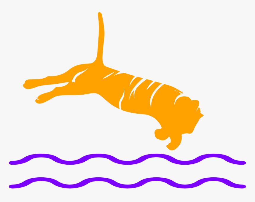 Clemson Club Swimming Clipart , Png Download - Clemson Club Swimming, Transparent Png