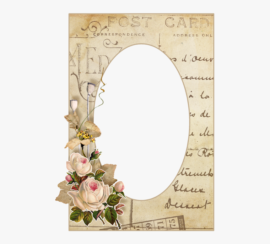 Vintage Paper Album Png , Png Download - Garden Roses, Transparent Png