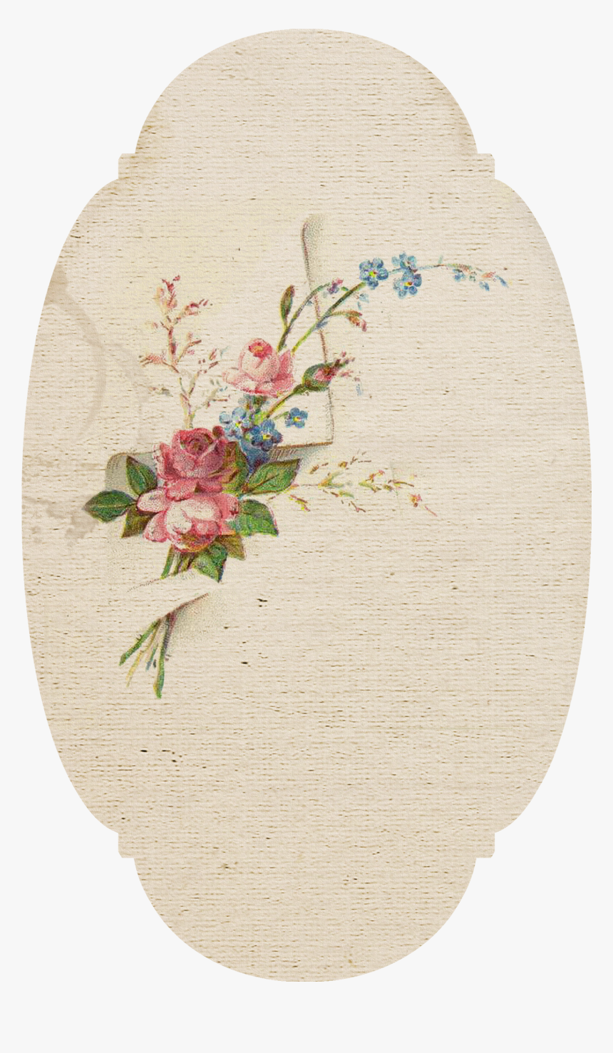 Transparent Vintage Paper Png - Flower, Png Download
