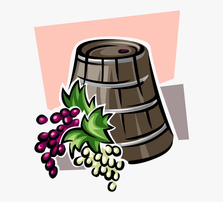 Vector Illustration Of Winery Wine Barrel Cask Or Tun - Ciencia De Los Alimentos Puntos, HD Png Download