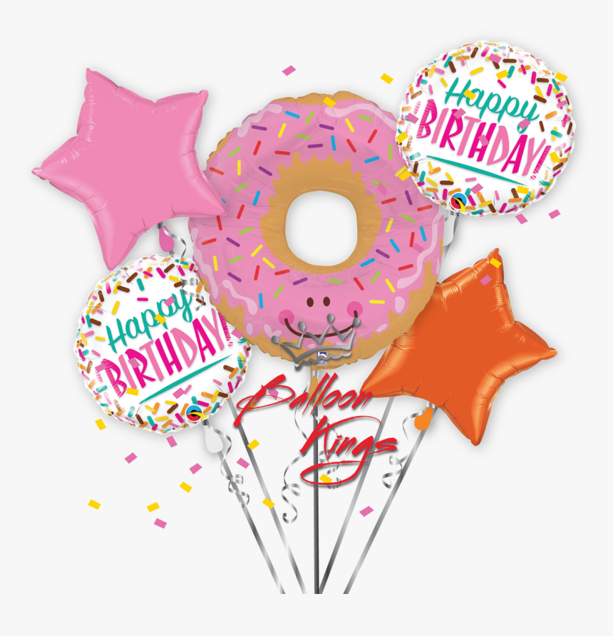 Donut Glazed Bouquet - Donuts Birthday Balloon Bouquet, HD Png Download