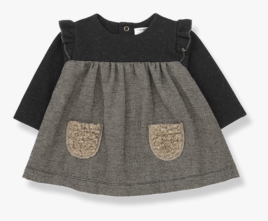 Vestido Negro Y Beige 1 In The Family Milano - Dress, HD Png Download