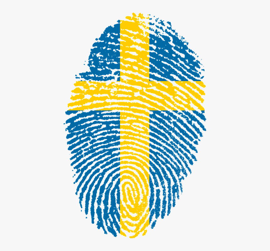 Sweden, Flag, Fingerprint, Country, Pride, Identity - Somalia Flag Fingerprint, HD Png Download