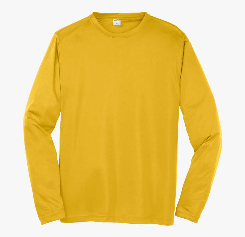 Transparent Long Sleeve Shirt Png - St350ls Sport Tek L S Posicharge Competitor Tee Silver, Png Download