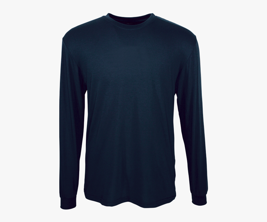 Long Sleeve Dark Blue Shirt, HD Png Download