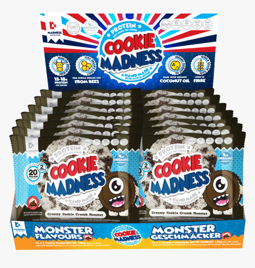 Protein Cookies - Cookie Madness Creamy Cookie Crumble, HD Png Download