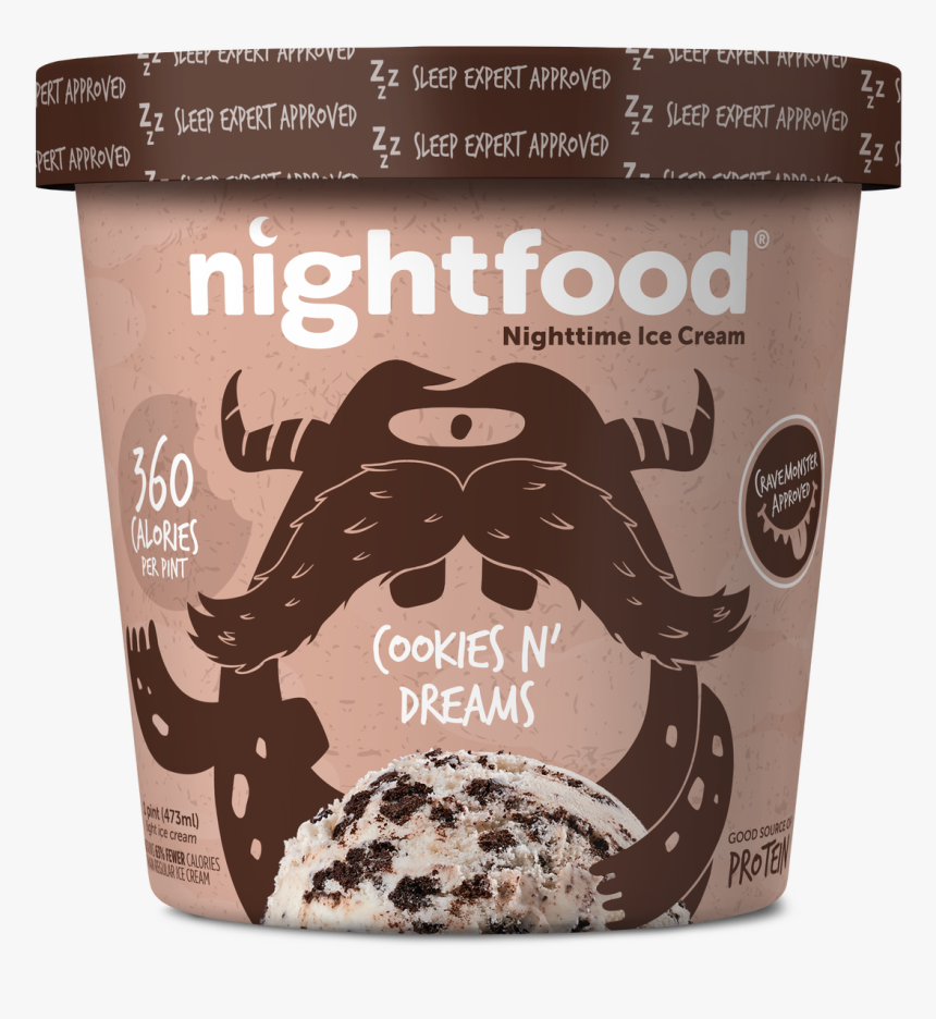 Nightfood Cookies N - Nightfood Ice Cream, HD Png Download