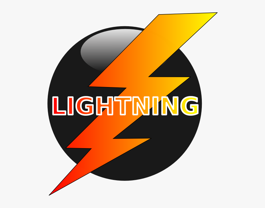 Orange Lightning Bolt - Orange And Black Lightning Bolt, HD Png Download