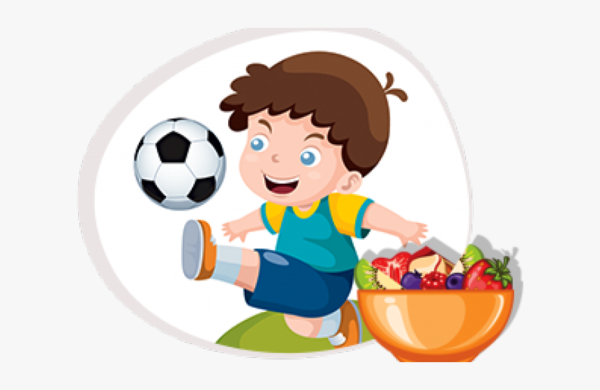Transparent Snack Clipart - Play Soccer Desenho, HD Png Download