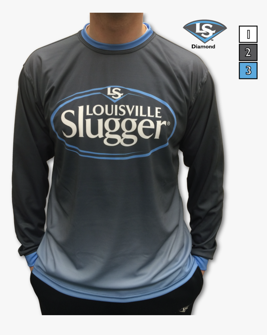 Slugger Custom Long Sleeve Shirt 
 Title Slugger Custom - Long-sleeved T-shirt, HD Png Download