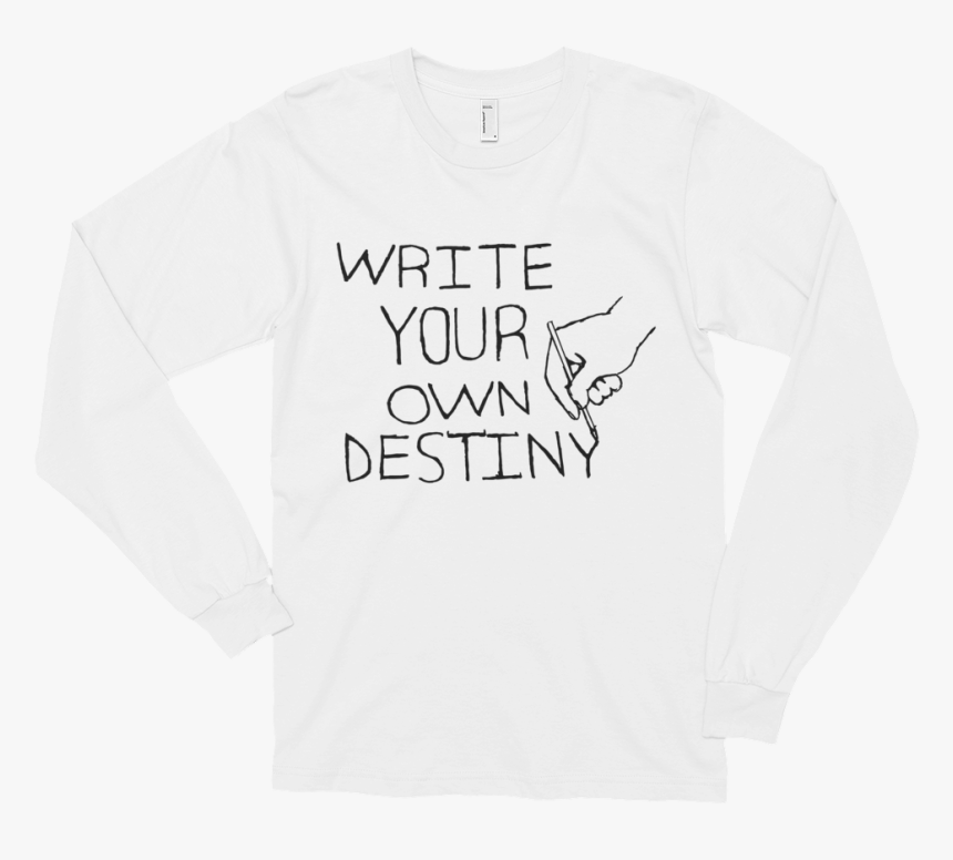 Amadoudestinyedit Bya Logoblack Mockup Front Flat White - Long-sleeved T-shirt, HD Png Download