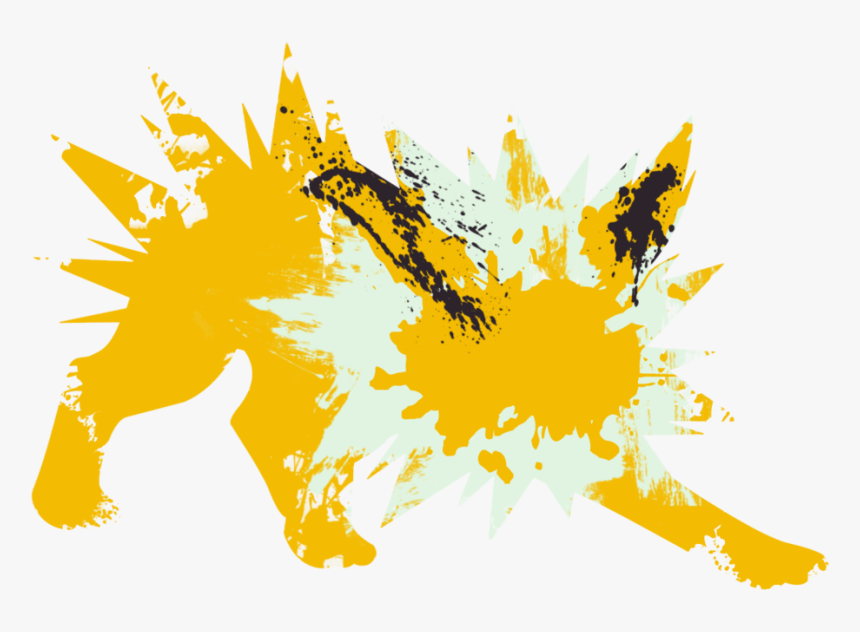 Yellow Paint Splatter Png - Yellow Paint Splashes Transparent Background, Png Download