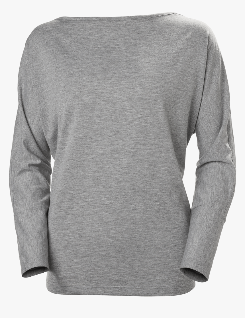 Helly Hansen Women S Thalia Long Sleeve Shirt-grey - Helly Hansen Chandail Col Bateau, HD Png Download