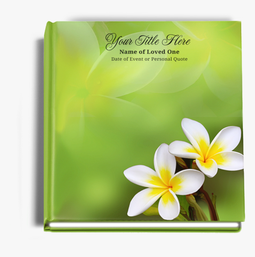 Plumeria Funeral Guest Book, HD Png Download