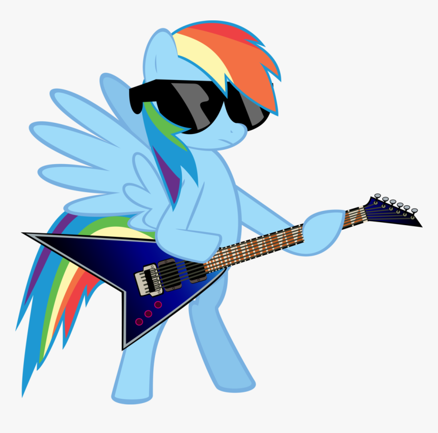 Absurd Res, Artist - Rainbow Dash Guitar, HD Png Download