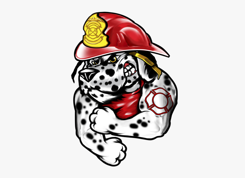 Fireman Clipart Running - Dalmatian Fire Department Shirt, HD Png Download