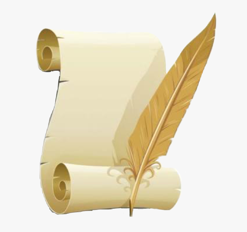 #pergaminho - Fancy Pen And Paper Clipart, HD Png Download