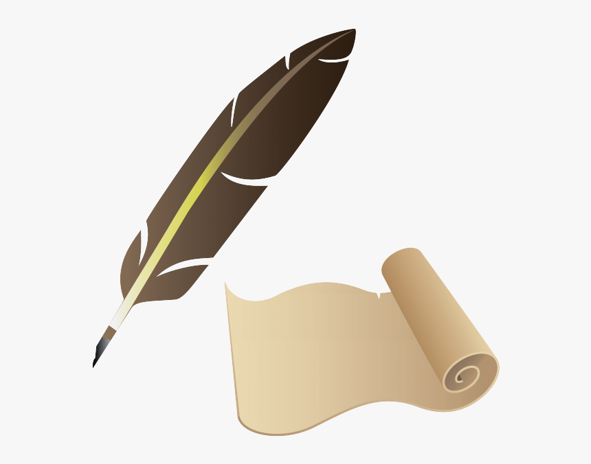 Свиток, Старая Бумага, Перьевая Ручка, Altes Papier, - Quill Pen, HD Png Download