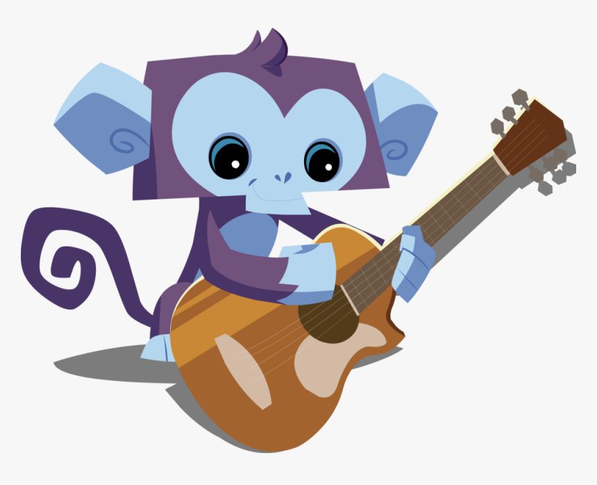 Monkey With Guitar, HD Png Download