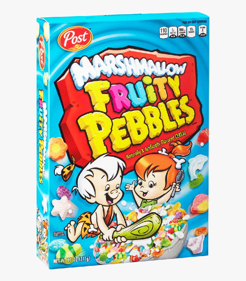 Post Fruity Pebbles Marshmallow 12x311gr - Fruity Pebble Marshmallow Cereal, HD Png Download