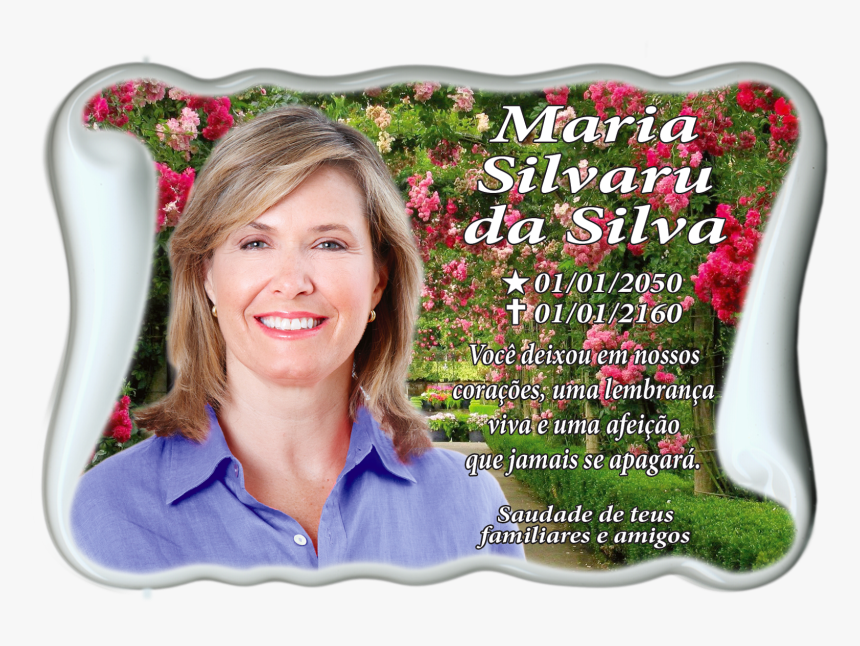Azulejo Com Foto Para Tumulo, HD Png Download