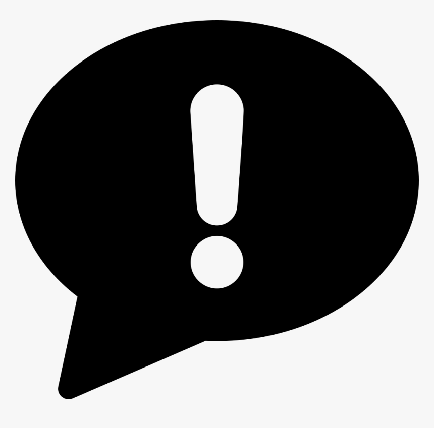Exclamation Mark Png - Exclamation Marks Speech Bubble, Transparent Png
