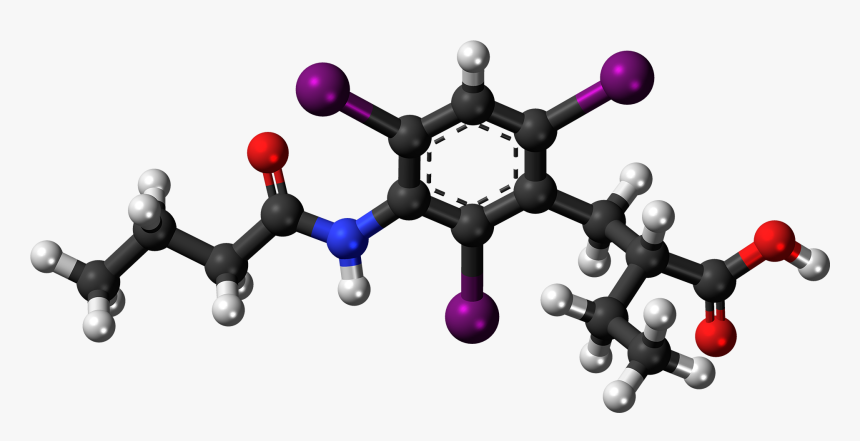 Tyropanoic Acid 3d Ball - Ocrelizumab Molecule, HD Png Download