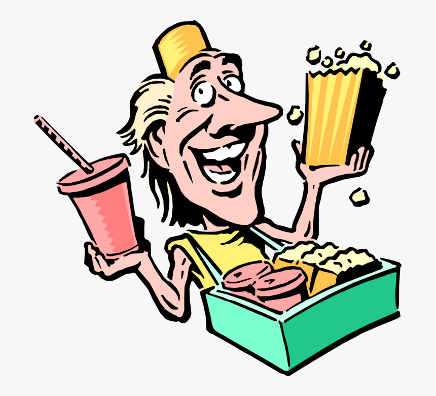 Vector Illustration Of Carnival Or Amusement Park Fairground - Gif Animados De Vendedores, HD Png Download
