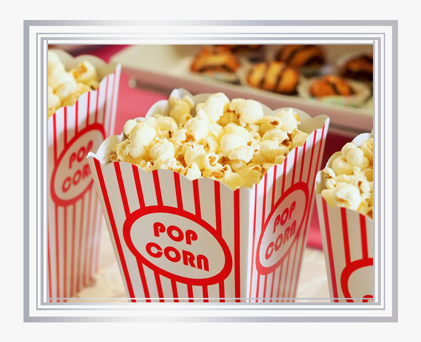 Popcorn Cart With Attendant - Popcorn, HD Png Download