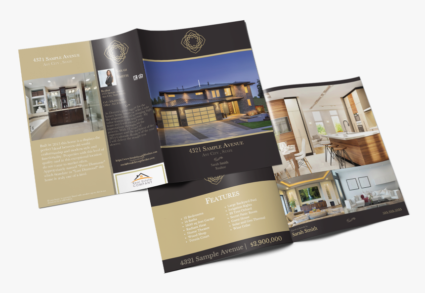 Real Estate Luxury Listing Brochure - Luxury Real Estate Brochure Design, HD Png Download
