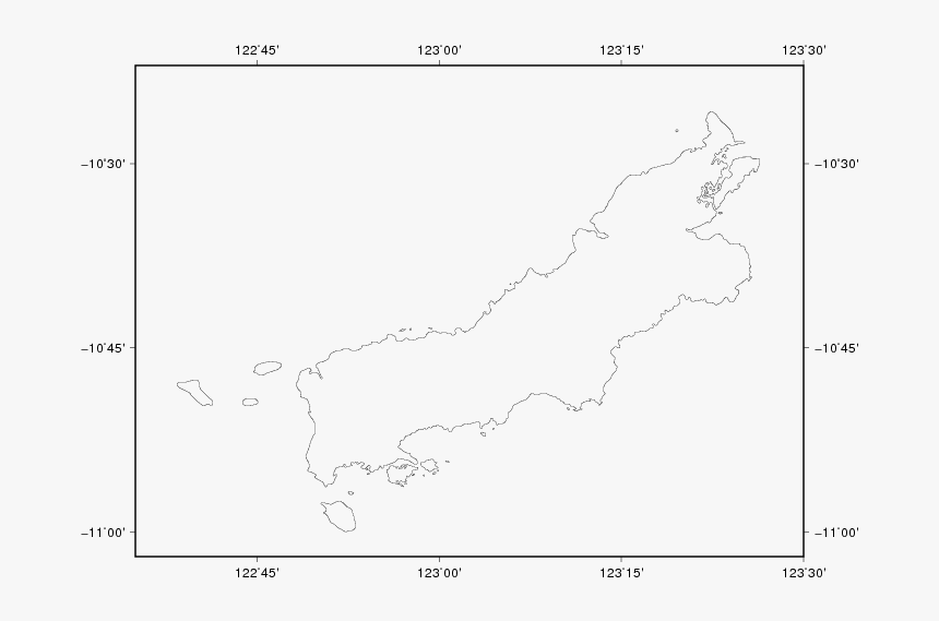 Peta Rote - Mapa En Blanco De Oceania, HD Png Download