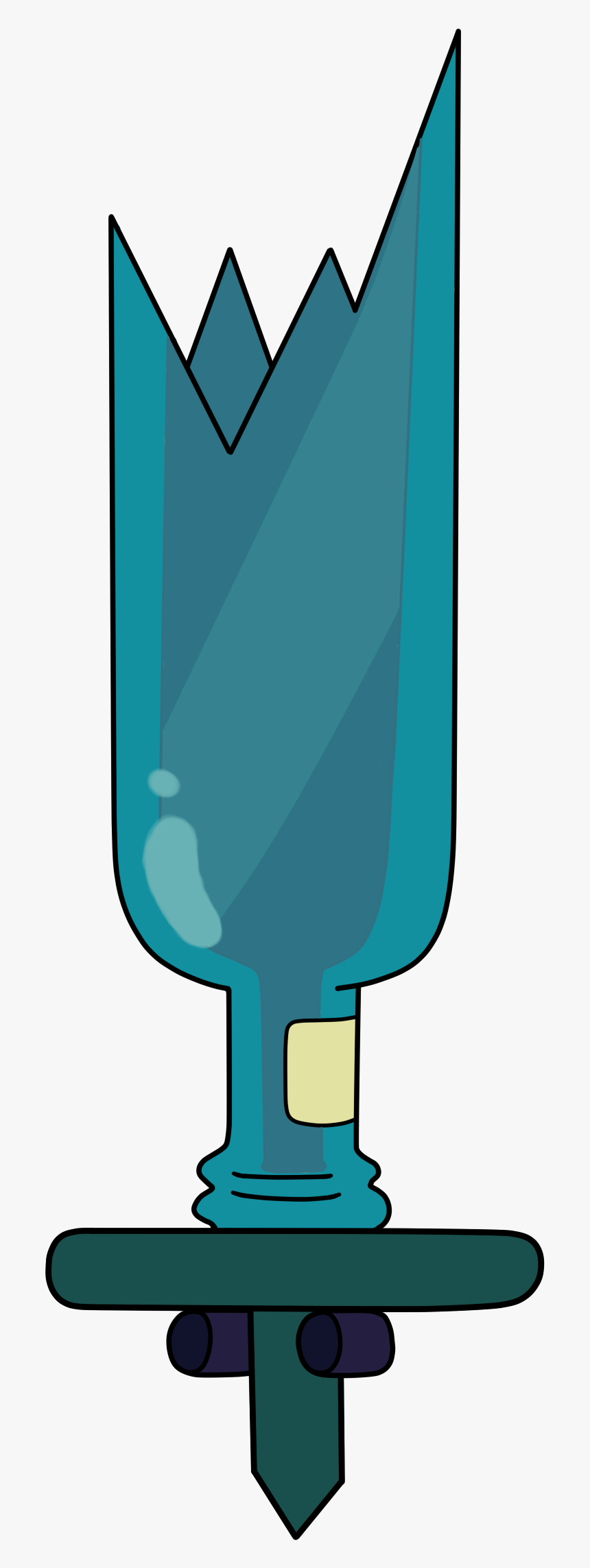 Broken Bottle Sword , Png Download, Transparent Png