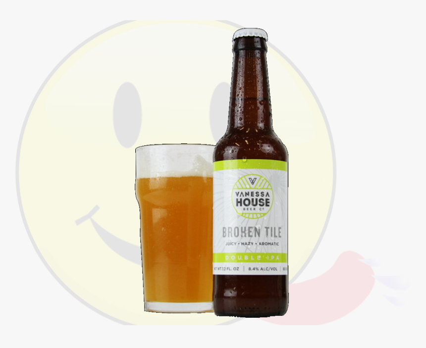 Vanessa House Broken Tile - Beer Bottle, HD Png Download