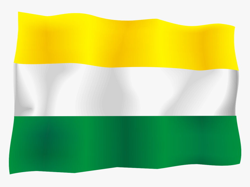 Bandera Uco - Bandera De Color Amarillo Blanco Y Verde, HD Png Download