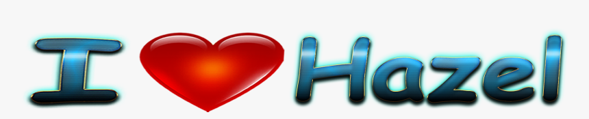 Hazel Love Name Heart Design Png - Name I Love David, Transparent Png