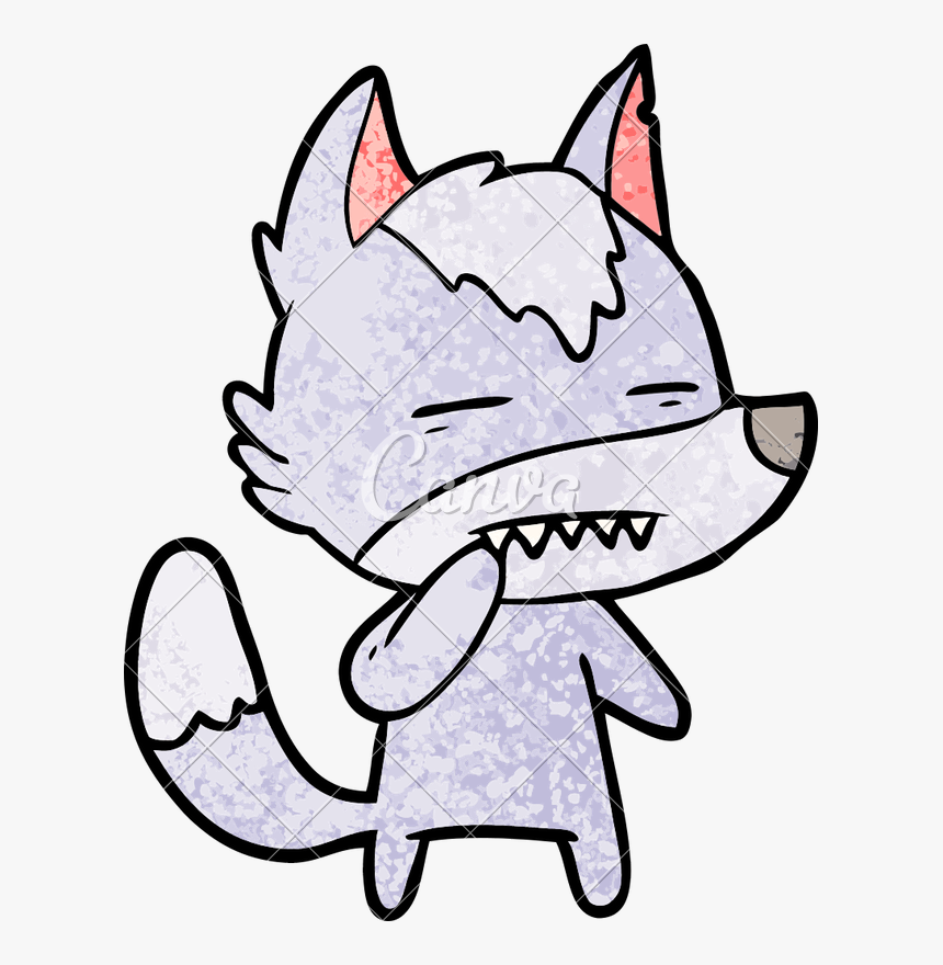 Transparent Wolf Face Clipart - Hvordan Tegner Man En Ulv, HD Png Download