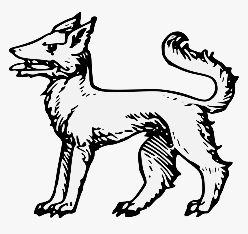 Heraldic Wolf, HD Png Download