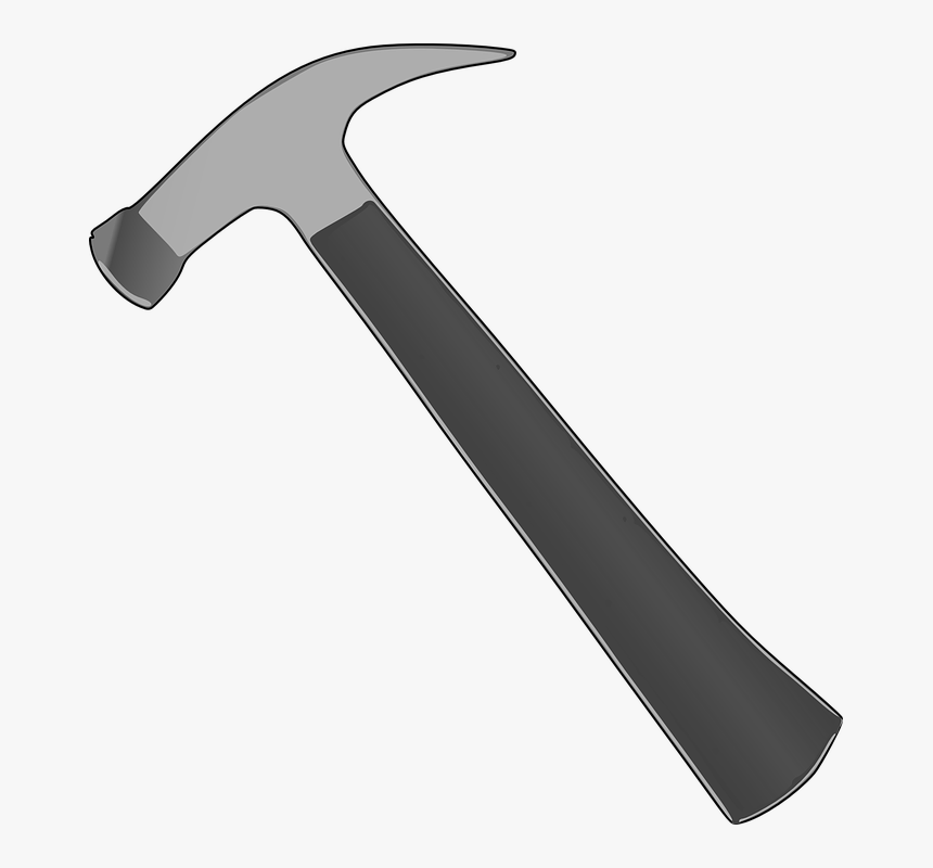 Hammer, Tool, Equipment, Carpenter, Metal, Grey - Hammer Animation, HD Png Download