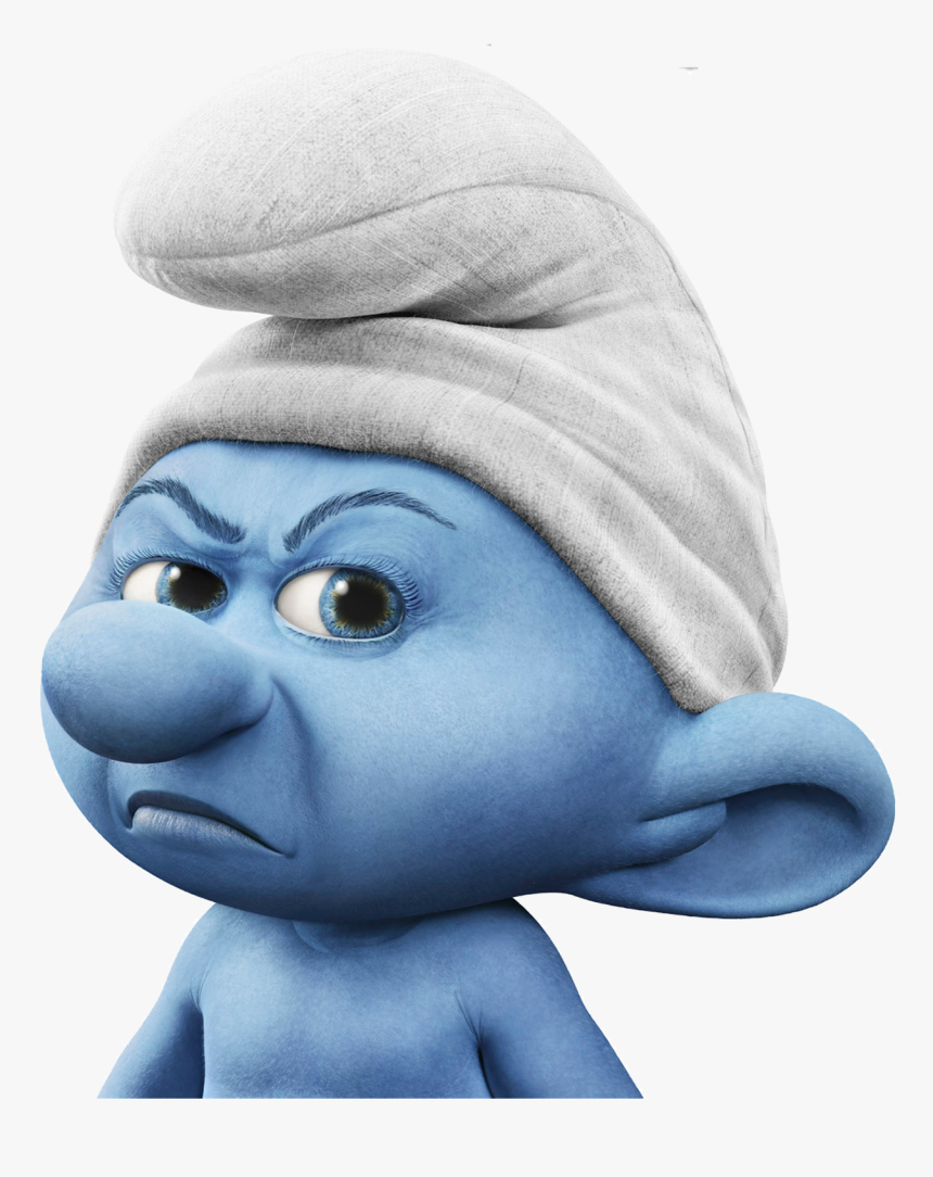 Grouchy Smurf Png, Transparent Png