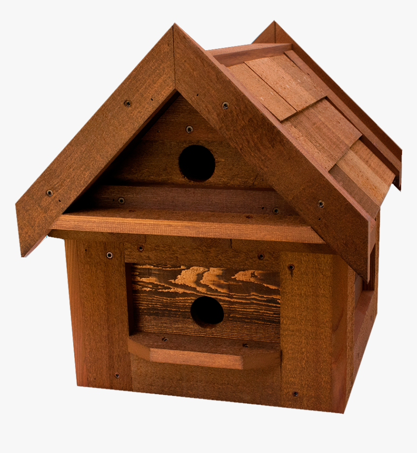 Red Cedar Birdhouse - Wood, HD Png Download