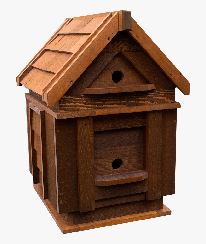 Larger Red Cedar Birdhouse - Wood, HD Png Download