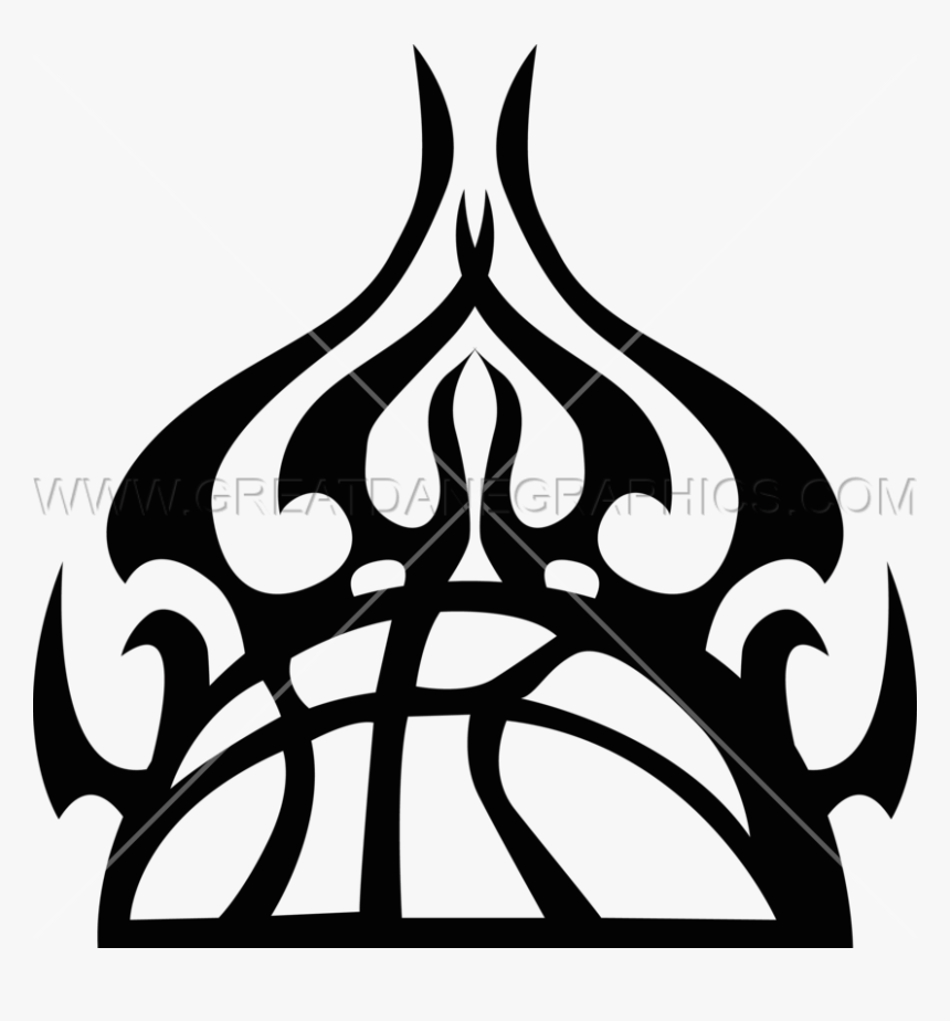 Station - Half Basketball Line Art, HD Png Download
