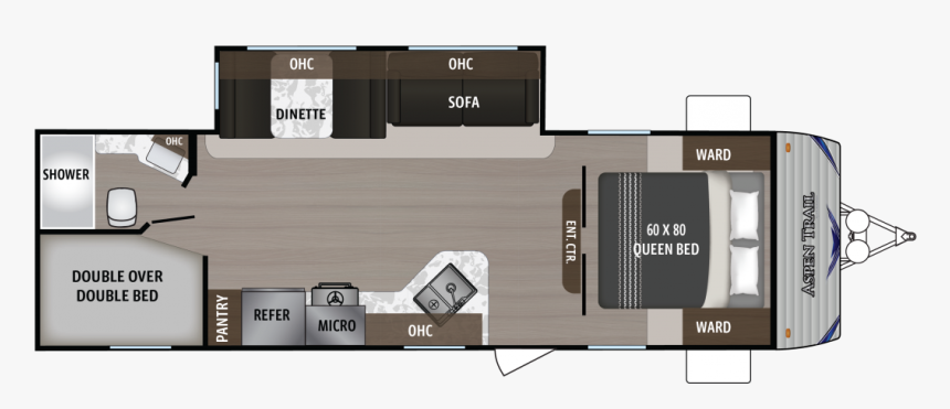 2020 Dutchmen Aspen Trail 25bh, HD Png Download