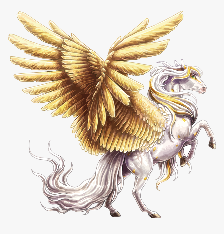 Transparent Horse Png - Pegasus Art Transparent, Png Download