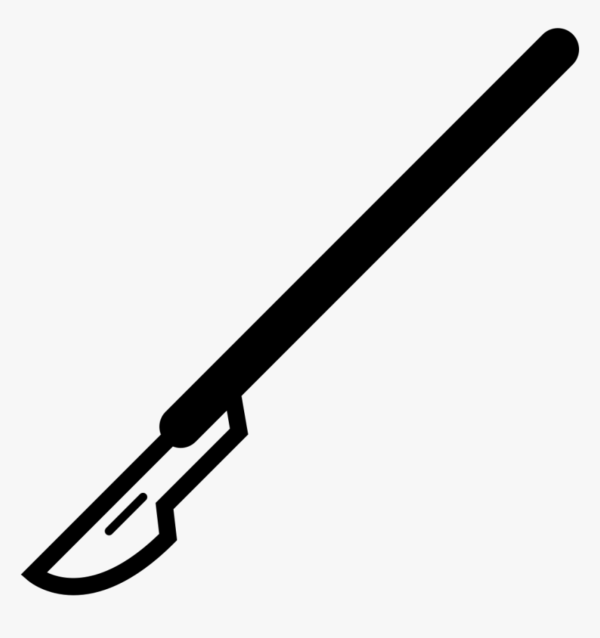 Surgery Knife - Pencil Pic Black And White, HD Png Download