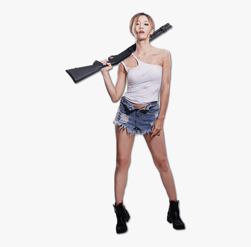 Sa Gaming Girl Png - Assault Rifle, Transparent Png