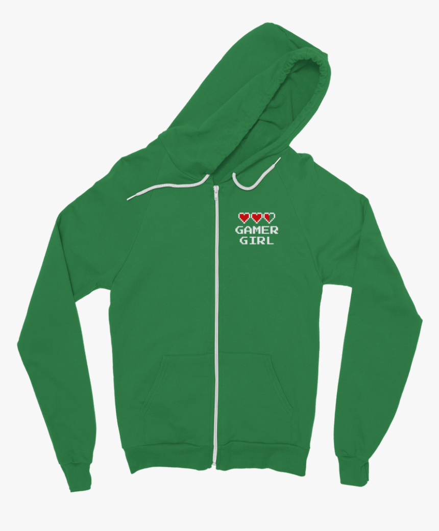 Gamer Girl Video Game ﻿classic Adult Zip Hoodie - Hoodie, HD Png Download