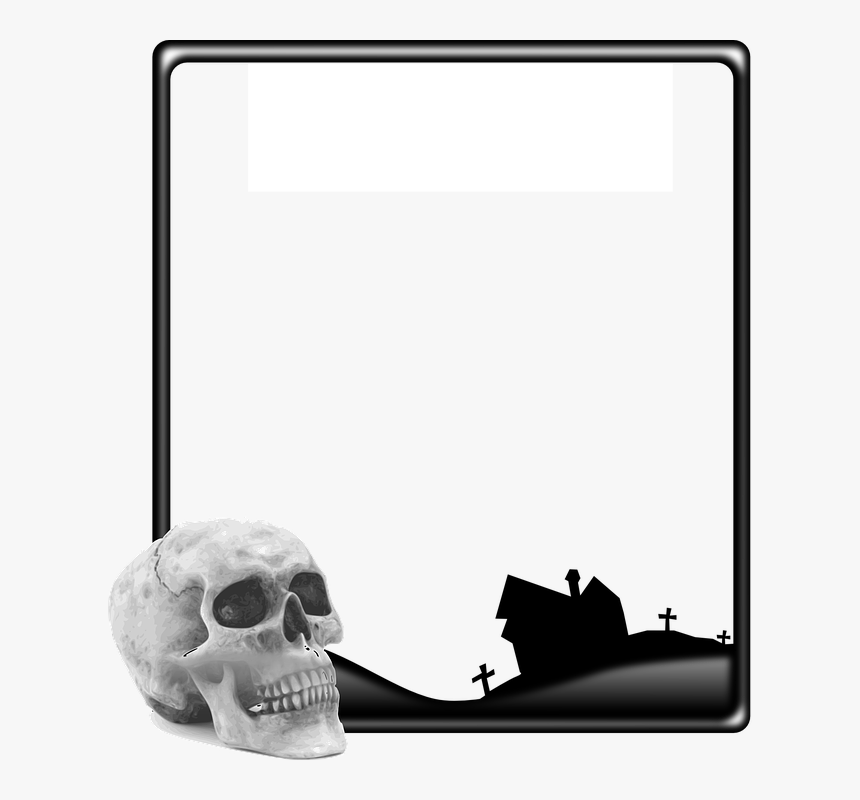 Transparent Halloween Skull Png - Png Halloween Frame, Png Download