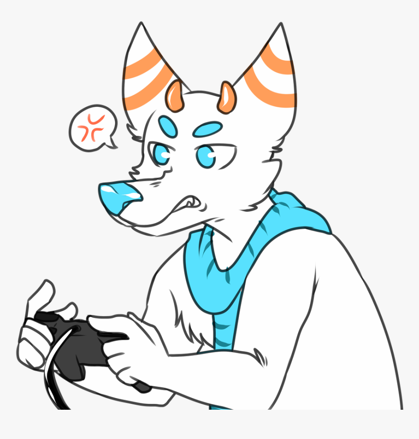 Angry Gamer Png - Cartoon, Transparent Png