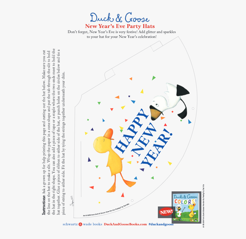 Add Glitter And Sparkles To Your Hat For Your New Year - Cartoon, HD Png Download